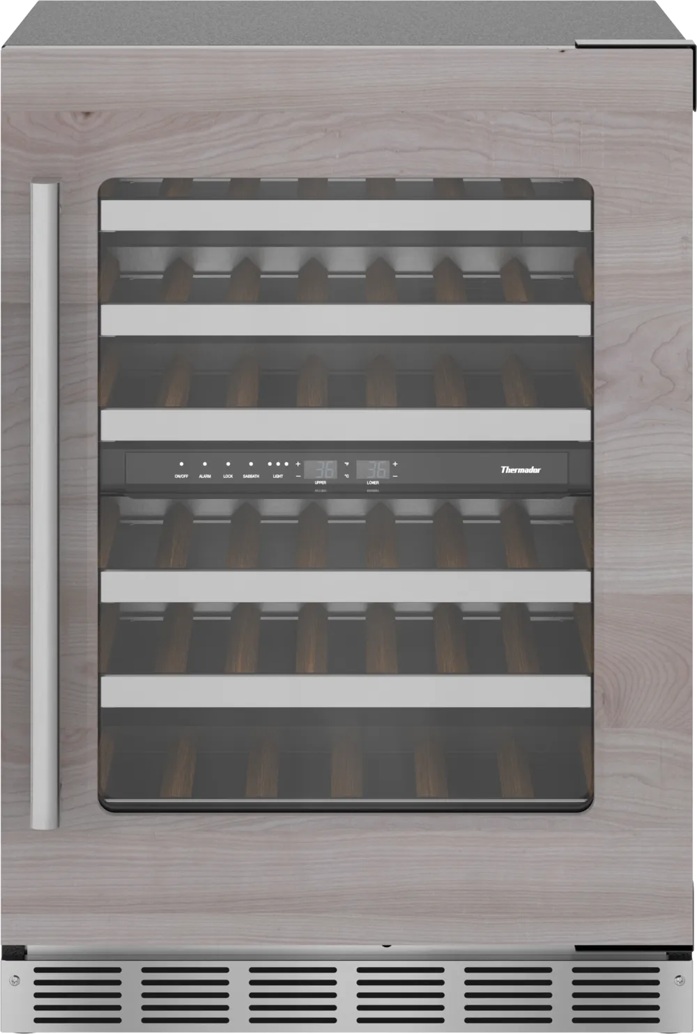 Thermador 24" Freedom® Under Counter Wine Cooler with Glass Door - Panel Ready, Right Hinge