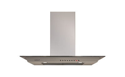 Wolf 36" Cooktop Wall Hood - Glass & Stainless