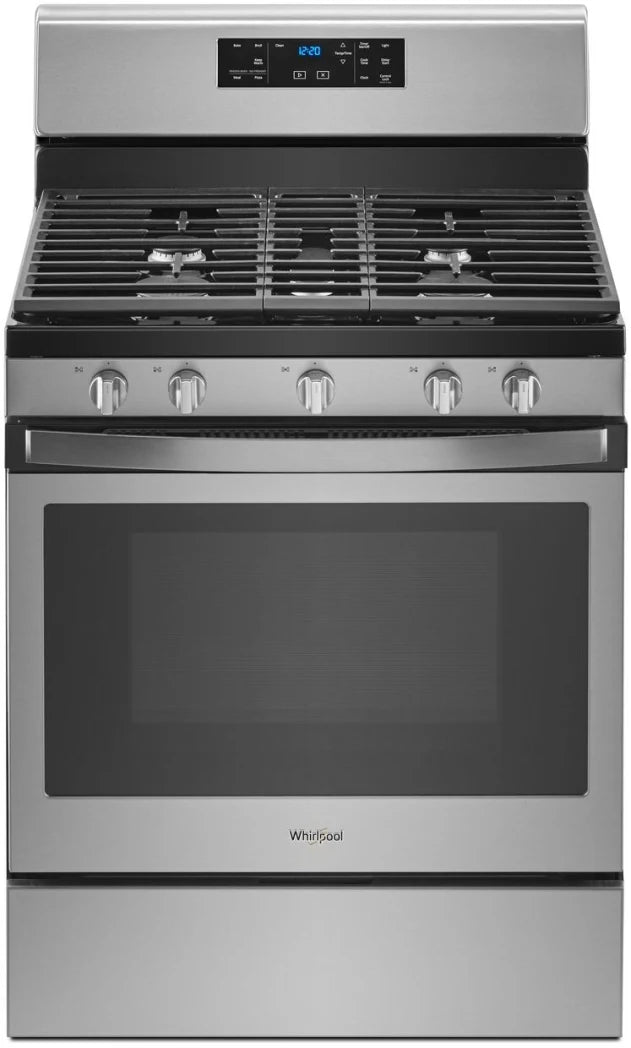 Whirlpool 30" 5.0 cu. ft. Gas Range with Center Oval Burner - Stainless