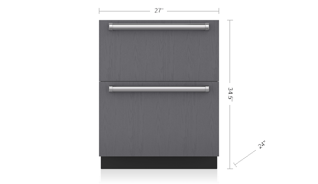 Sub Zero 27" All Refrigerator Drawers